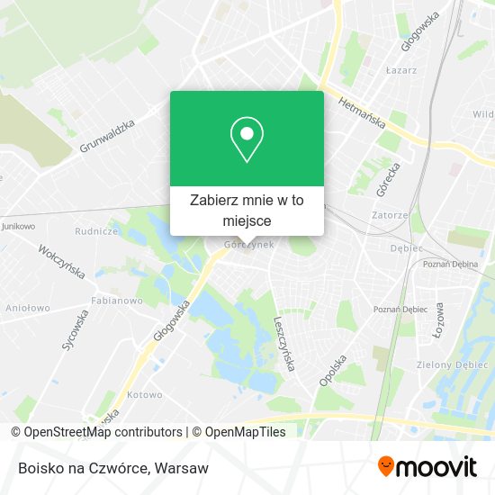 Mapa Boisko na Czwórce