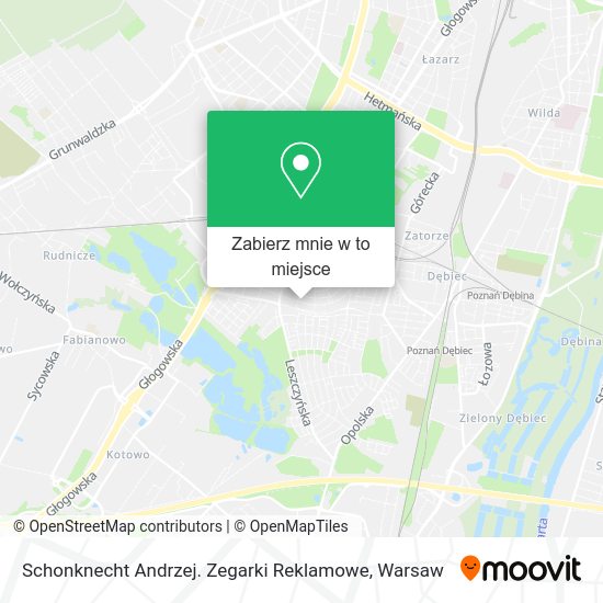 Mapa Schonknecht Andrzej. Zegarki Reklamowe