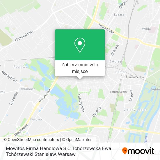 Mapa Mowitos Firma Handlowa S C Tchórzewska Ewa Tchórzewski Stanisław