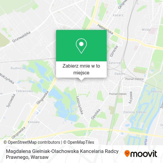 Mapa Magdalena Gielniak-Olachowska Kancelaria Radcy Prawnego