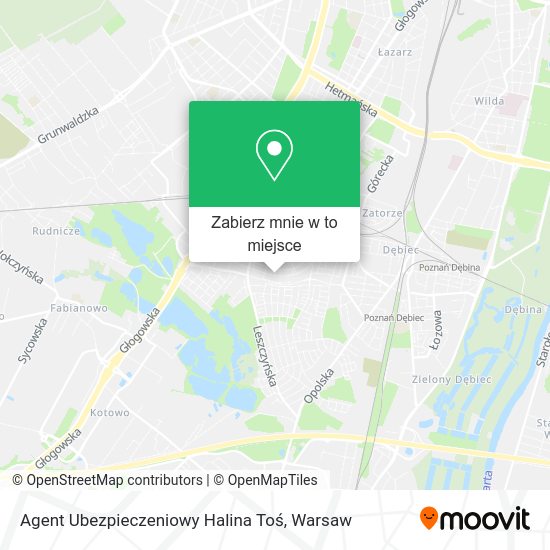 Mapa Agent Ubezpieczeniowy Halina Toś