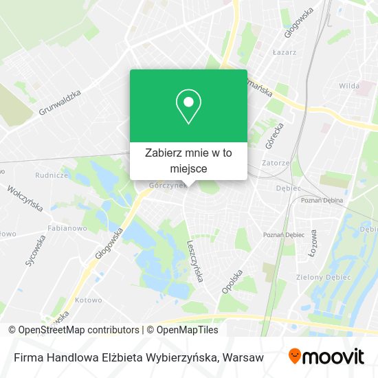 Mapa Firma Handlowa Elżbieta Wybierzyńska