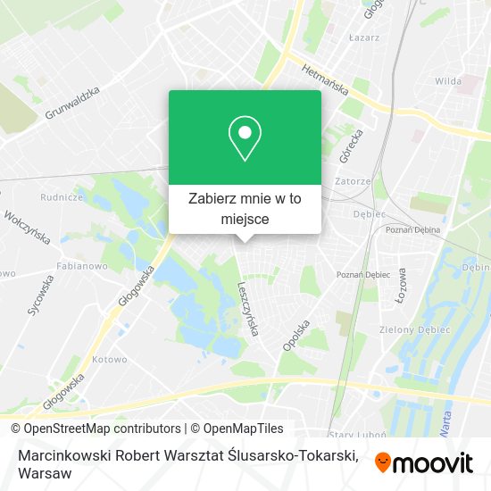 Mapa Marcinkowski Robert Warsztat Ślusarsko-Tokarski