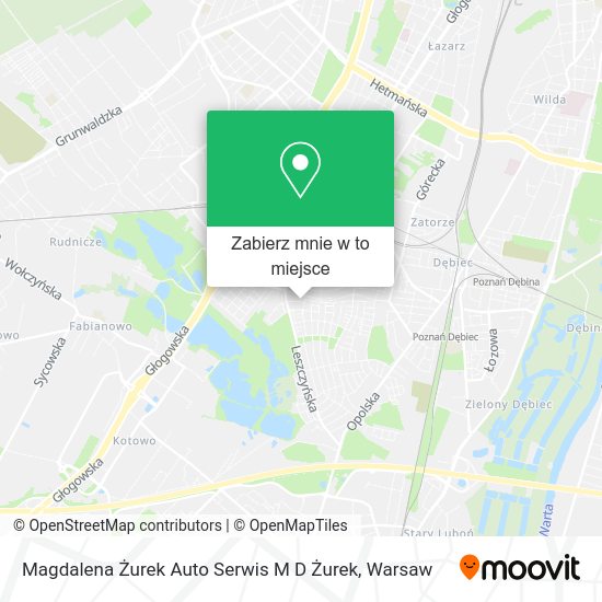 Mapa Magdalena Żurek Auto Serwis M D Żurek