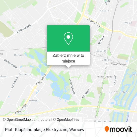 Mapa Piotr Klupś Instalacje Elektryczne