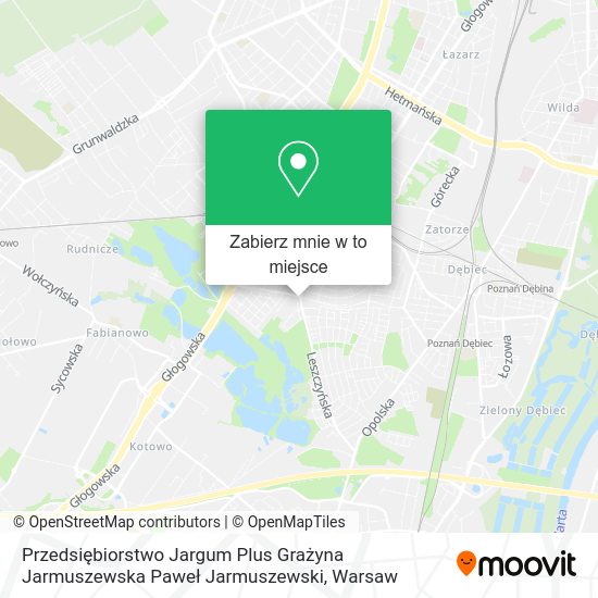 Mapa Przedsiębiorstwo Jargum Plus Grażyna Jarmuszewska Paweł Jarmuszewski