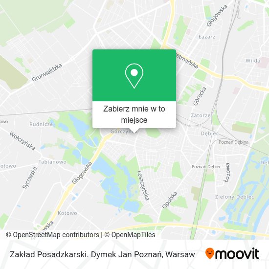 Mapa Zakład Posadzkarski. Dymek Jan Poznań