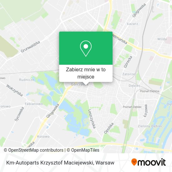 Mapa Km-Autoparts Krzysztof Maciejewski