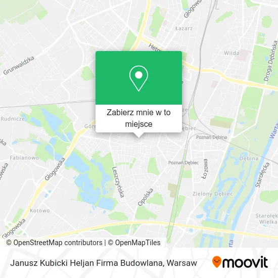 Mapa Janusz Kubicki Heljan Firma Budowlana