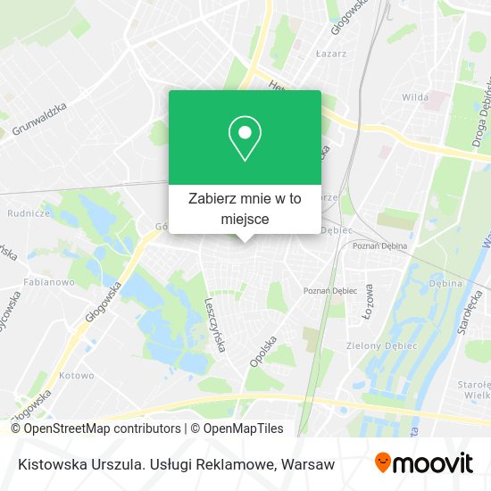 Mapa Kistowska Urszula. Usługi Reklamowe