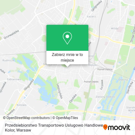 Mapa Przedsiebiorstwo Transportowo Uslugowo Handlowe Kolor