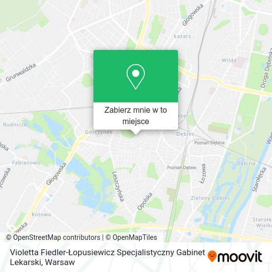 Mapa Violetta Fiedler-Łopusiewicz Specjalistyczny Gabinet Lekarski