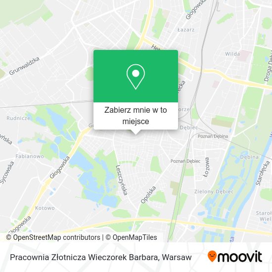 Mapa Pracownia Złotnicza Wieczorek Barbara