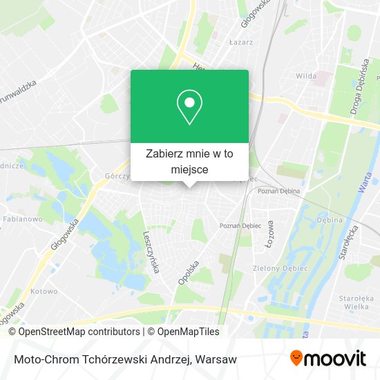 Mapa Moto-Chrom Tchórzewski Andrzej