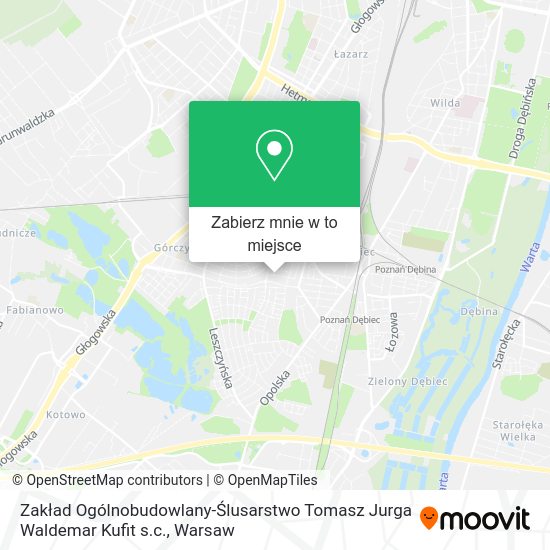 Mapa Zakład Ogólnobudowlany-Ślusarstwo Tomasz Jurga Waldemar Kufit s.c.