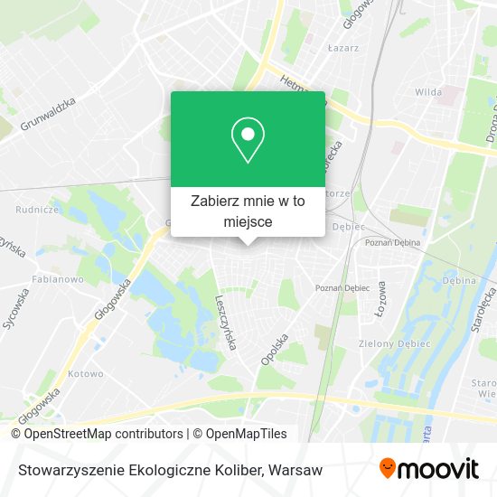 Mapa Stowarzyszenie Ekologiczne Koliber