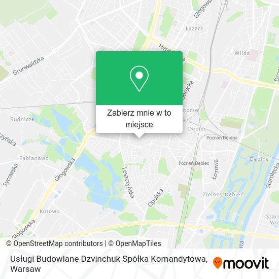 Mapa Usługi Budowlane Dzvinchuk Spółka Komandytowa