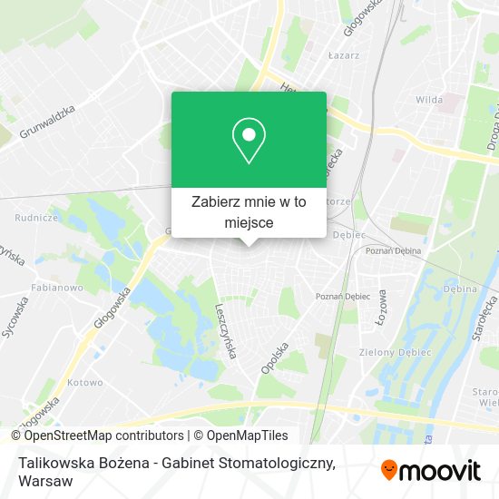 Mapa Talikowska Bożena - Gabinet Stomatologiczny