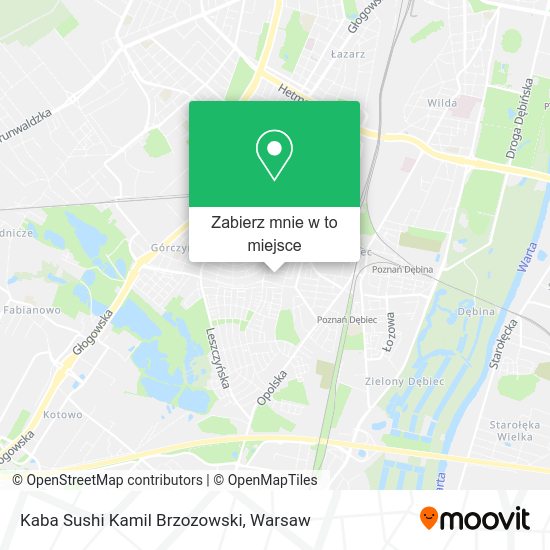 Mapa Kaba Sushi Kamil Brzozowski