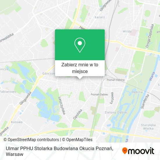 Mapa Ulmar PPHU Stolarka Budowlana Okucia Poznań