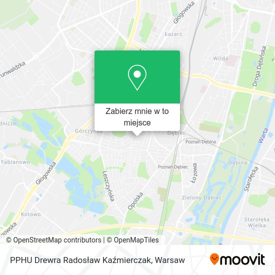 Mapa PPHU Drewra Radosław Kaźmierczak