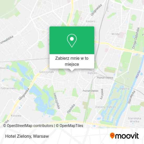 Mapa Hotel Zielony