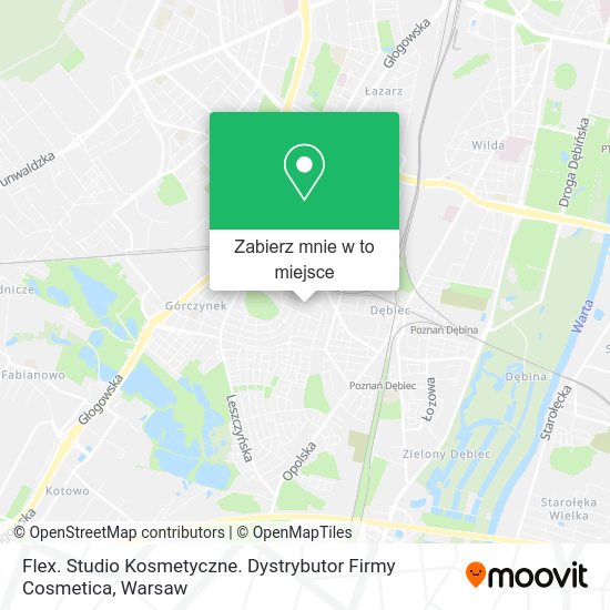 Mapa Flex. Studio Kosmetyczne. Dystrybutor Firmy Cosmetica