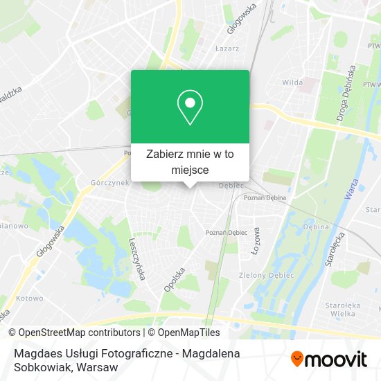 Mapa Magdaes Usługi Fotograficzne - Magdalena Sobkowiak