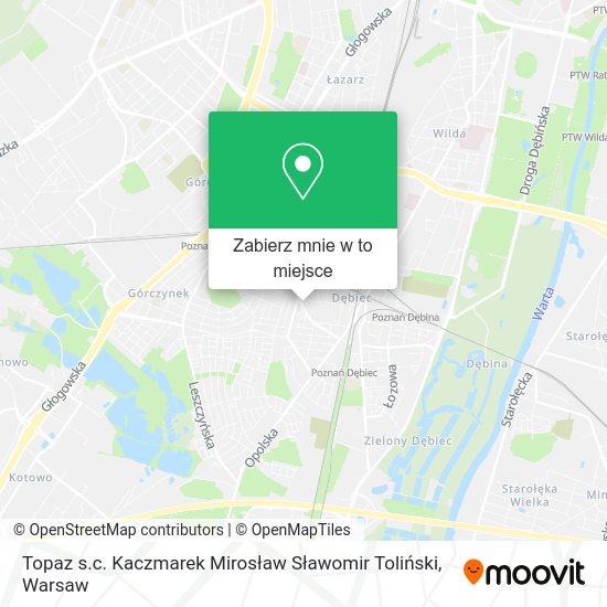 Mapa Topaz s.c. Kaczmarek Mirosław Sławomir Toliński