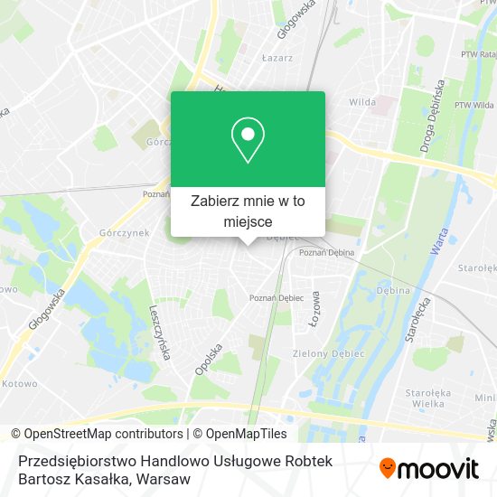 Mapa Przedsiębiorstwo Handlowo Usługowe Robtek Bartosz Kasałka