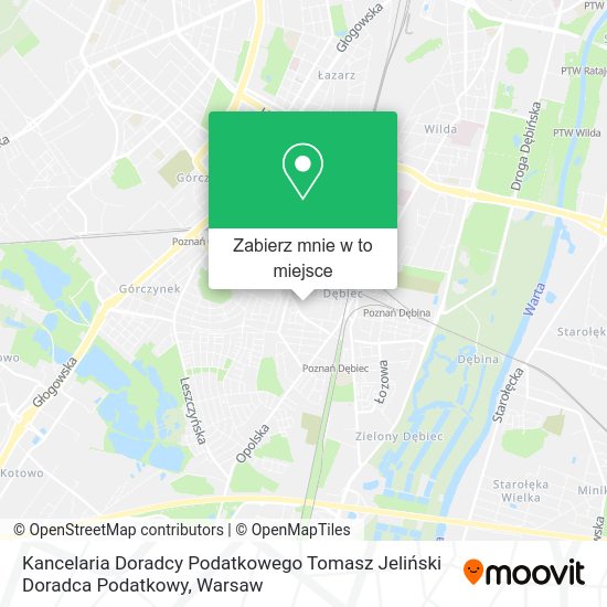 Mapa Kancelaria Doradcy Podatkowego Tomasz Jeliński Doradca Podatkowy