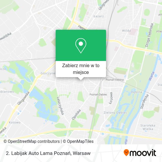 Mapa 2. Labijak Auto Lama Poznań