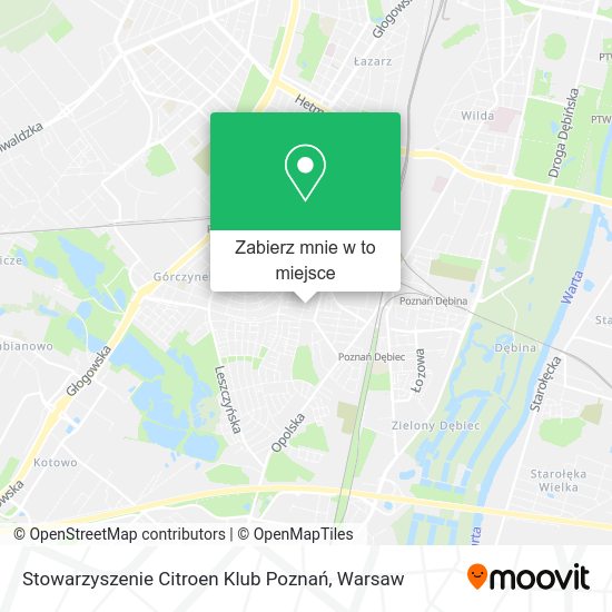 Mapa Stowarzyszenie Citroen Klub Poznań