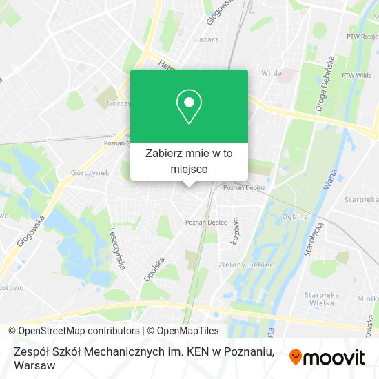 Mapa Zespół Szkół Mechanicznych im. KEN w Poznaniu