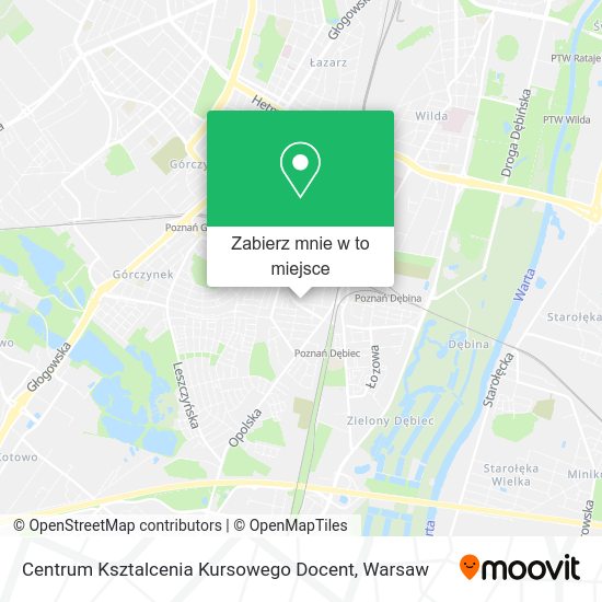 Mapa Centrum Ksztalcenia Kursowego Docent