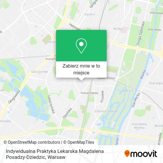 Mapa Indywidualna Praktyka Lekarska Magdalena Posadzy-Dziedzic