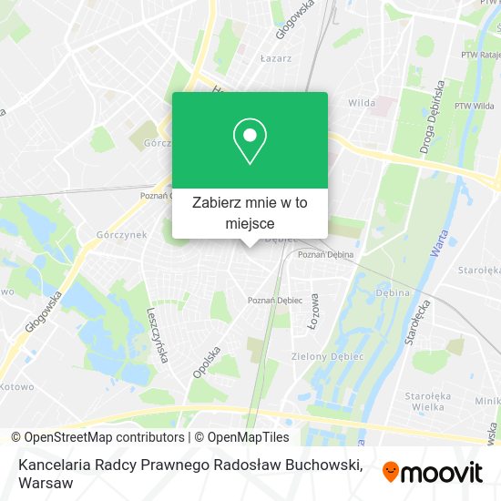 Mapa Kancelaria Radcy Prawnego Radosław Buchowski