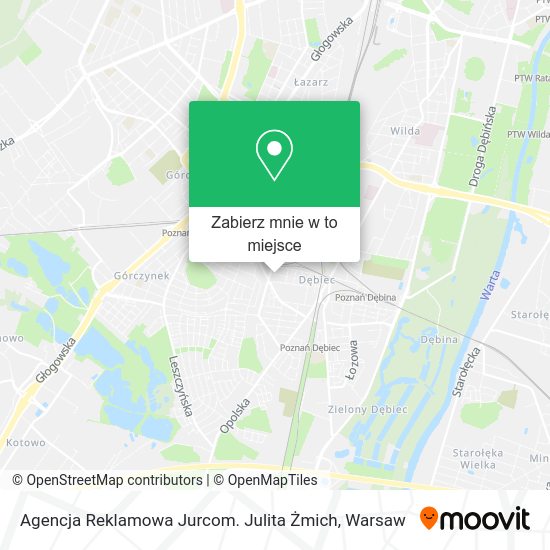 Mapa Agencja Reklamowa Jurcom. Julita Żmich