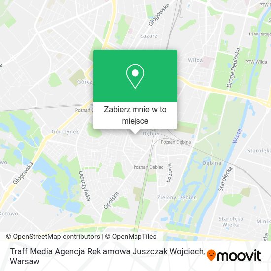 Mapa Traff Media Agencja Reklamowa Juszczak Wojciech