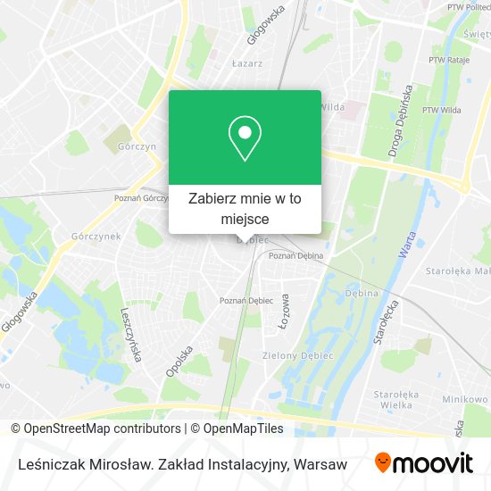 Mapa Leśniczak Mirosław. Zakład Instalacyjny