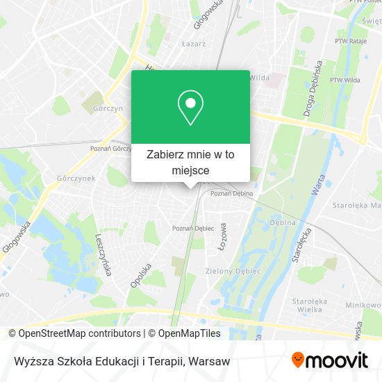 Mapa Wyższa Szkoła Edukacji i Terapii