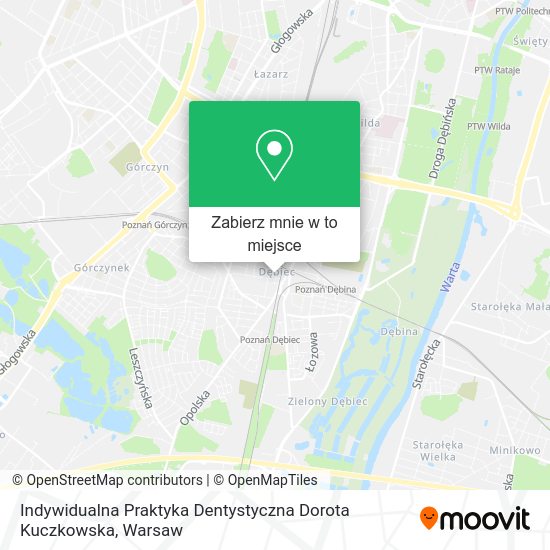 Mapa Indywidualna Praktyka Dentystyczna Dorota Kuczkowska