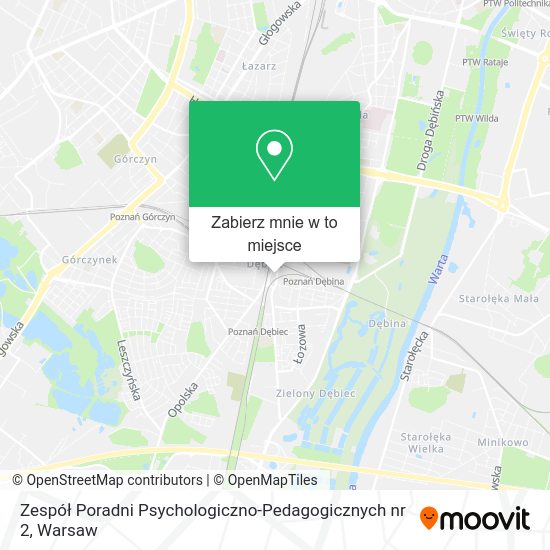 Mapa Zespół Poradni Psychologiczno-Pedagogicznych nr 2