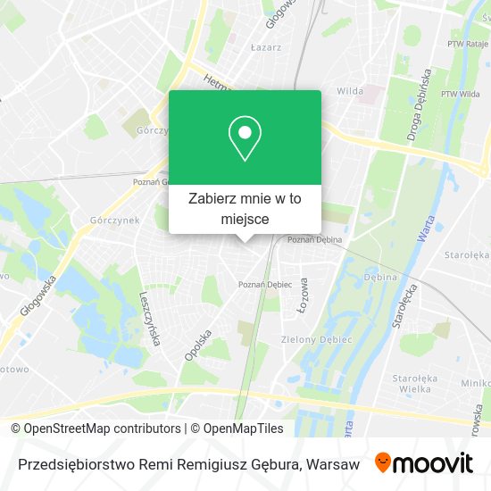 Mapa Przedsiębiorstwo Remi Remigiusz Gębura