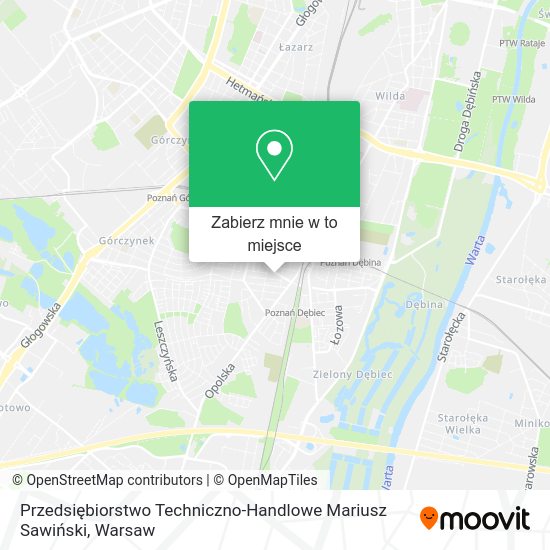 Mapa Przedsiębiorstwo Techniczno-Handlowe Mariusz Sawiński