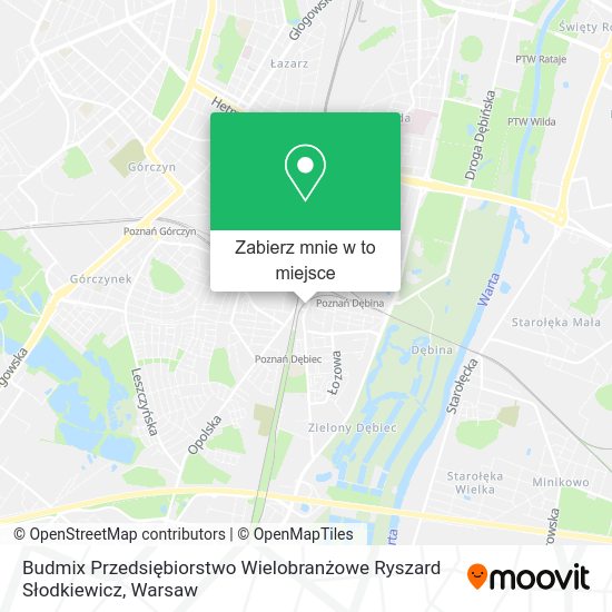 Mapa Budmix Przedsiębiorstwo Wielobranżowe Ryszard Słodkiewicz