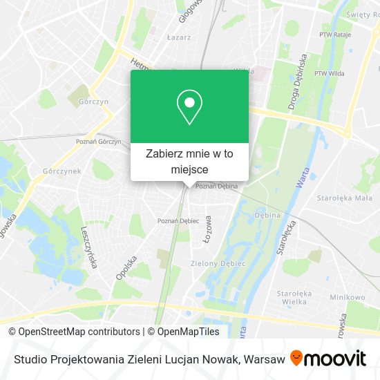 Mapa Studio Projektowania Zieleni Lucjan Nowak