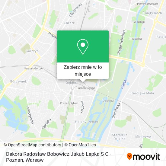 Mapa Dekora Radosław Bobowicz Jakub Lepka S C - Poznan