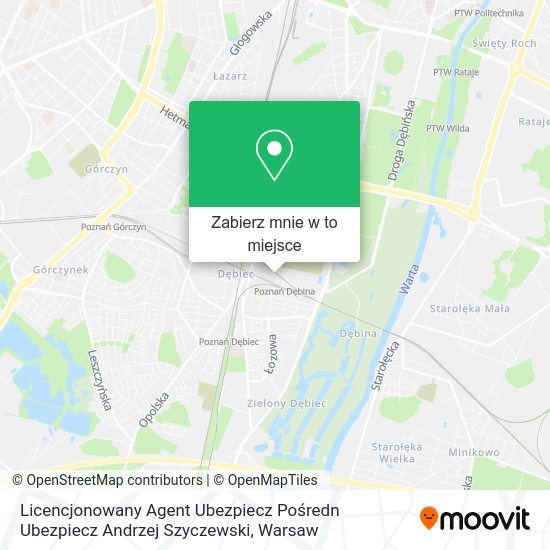 Mapa Licencjonowany Agent Ubezpiecz Pośredn Ubezpiecz Andrzej Szyczewski