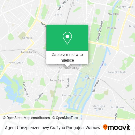 Mapa Agent Ubezpieczeniowy Grażyna Podgajna